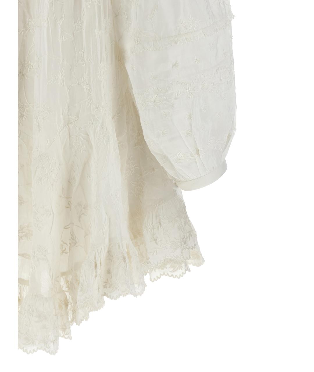 ISABEL MARANT Белое хлопковое коктейльное платье, фото 4