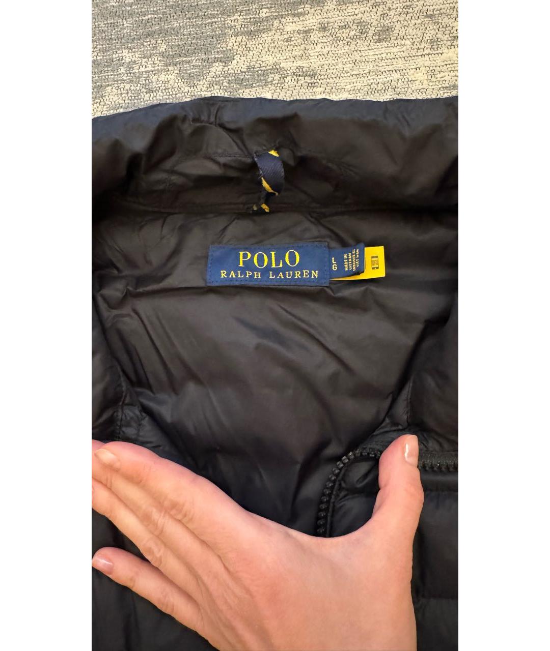 POLO RALPH LAUREN Черный полиэстеровый жилет, фото 8