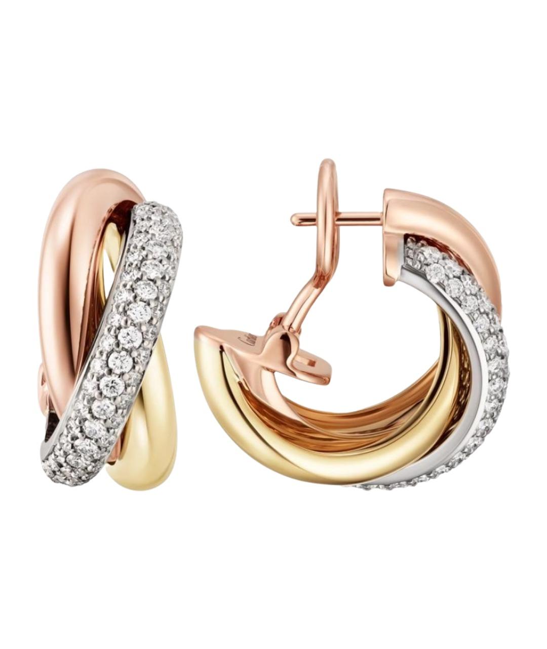 CARTIER Золотые серьги из желтого золота, фото 1