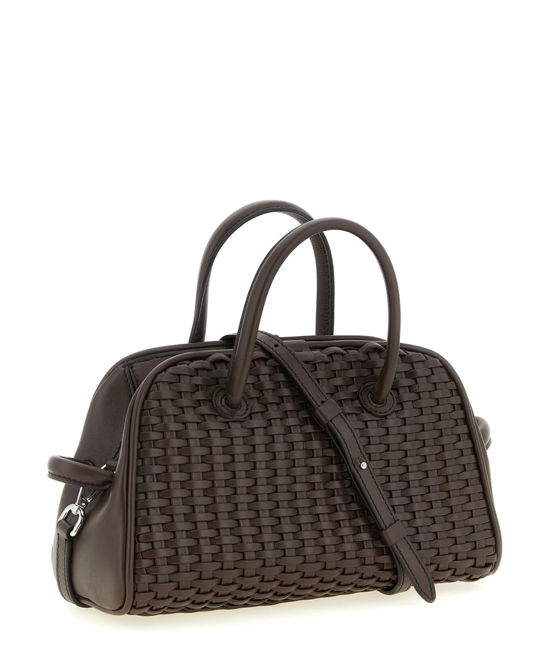 JACQUEMUS Коричневая кожаная сумка тоут, фото 2