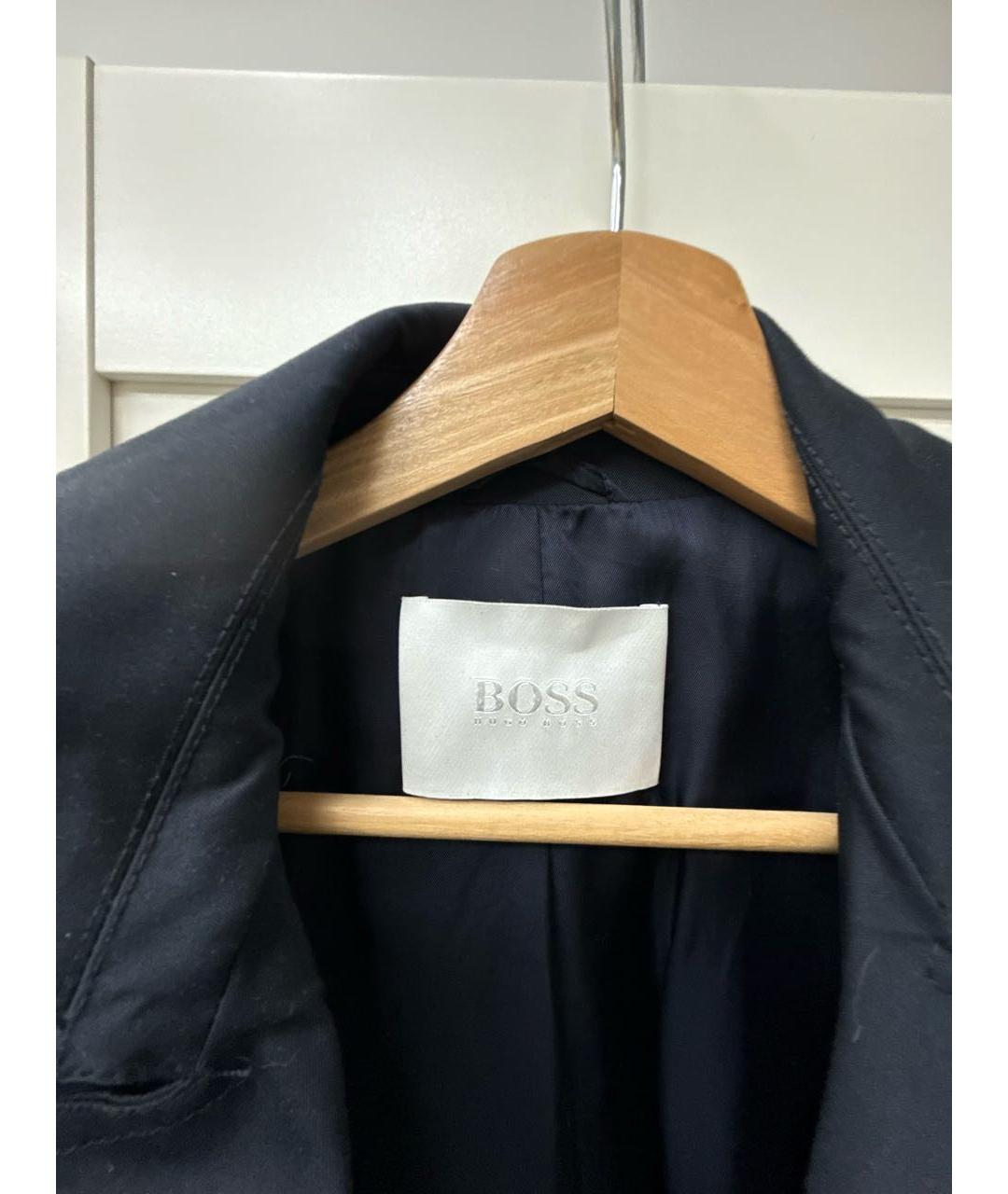 HUGO BOSS Темно-синий тренч/плащ, фото 3