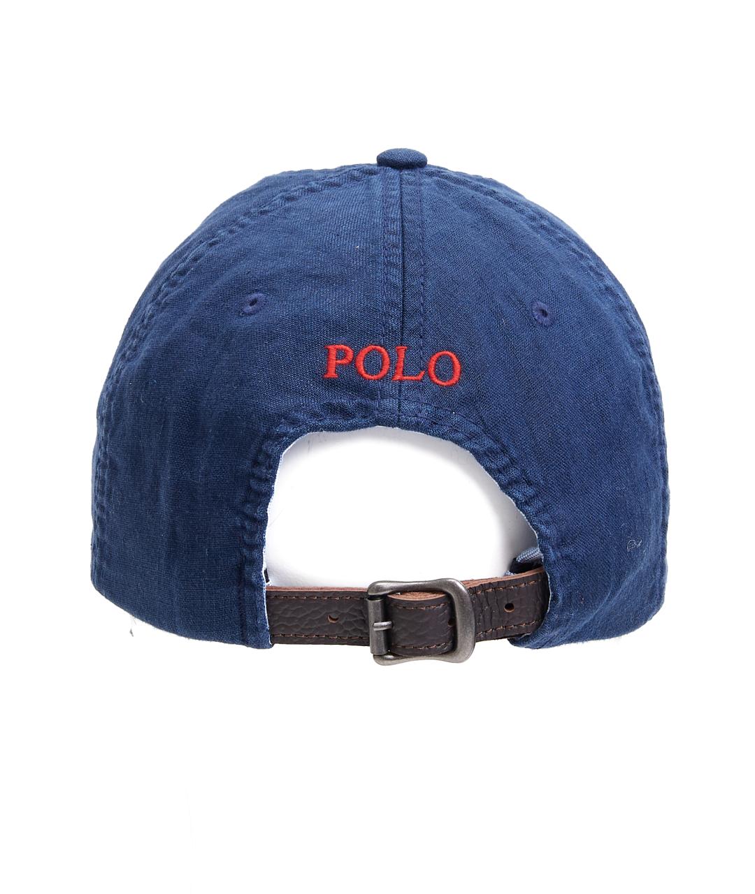 POLO RALPH LAUREN Синяя хлопковая кепка/бейсболка, фото 3