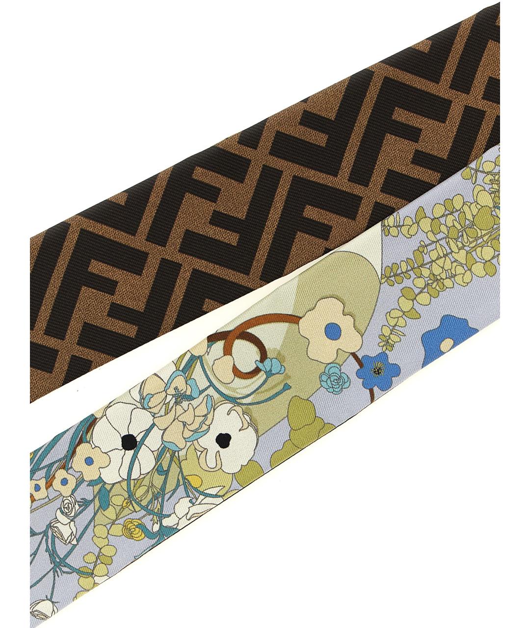 FENDI Мульти шелковый шарф, фото 3