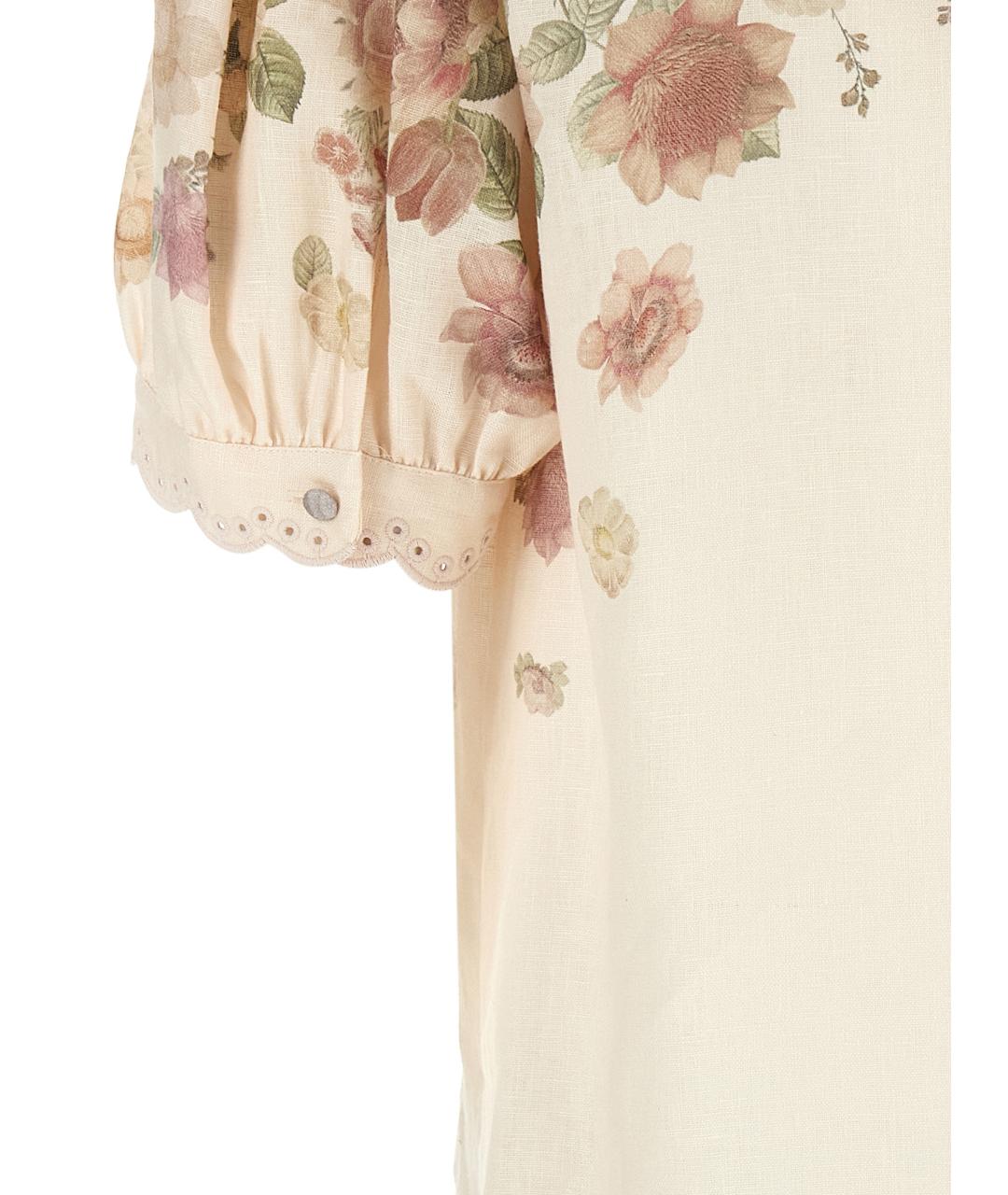 TWIN-SET Мульти льняная блузы, фото 4