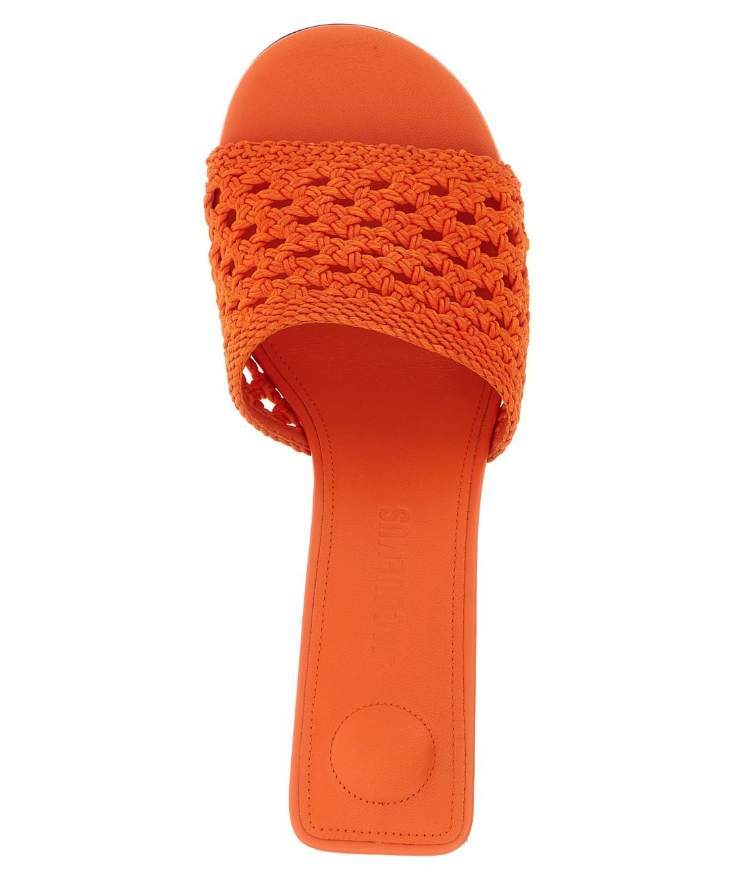 JACQUEMUS Оранжевое босоножки, фото 4