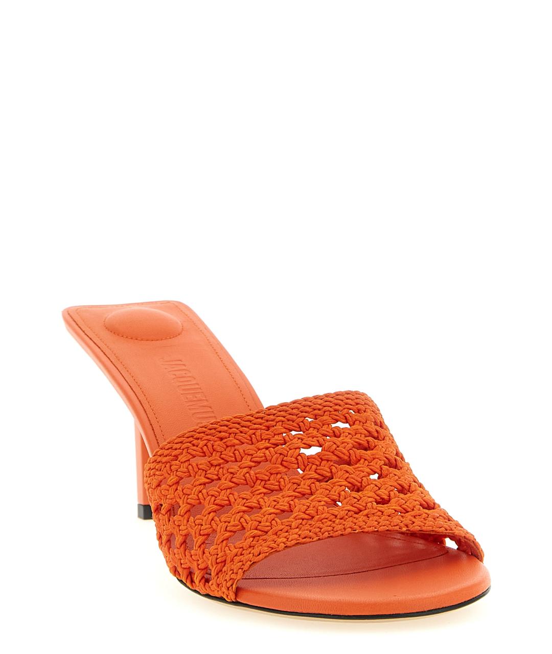 JACQUEMUS Оранжевое босоножки, фото 2