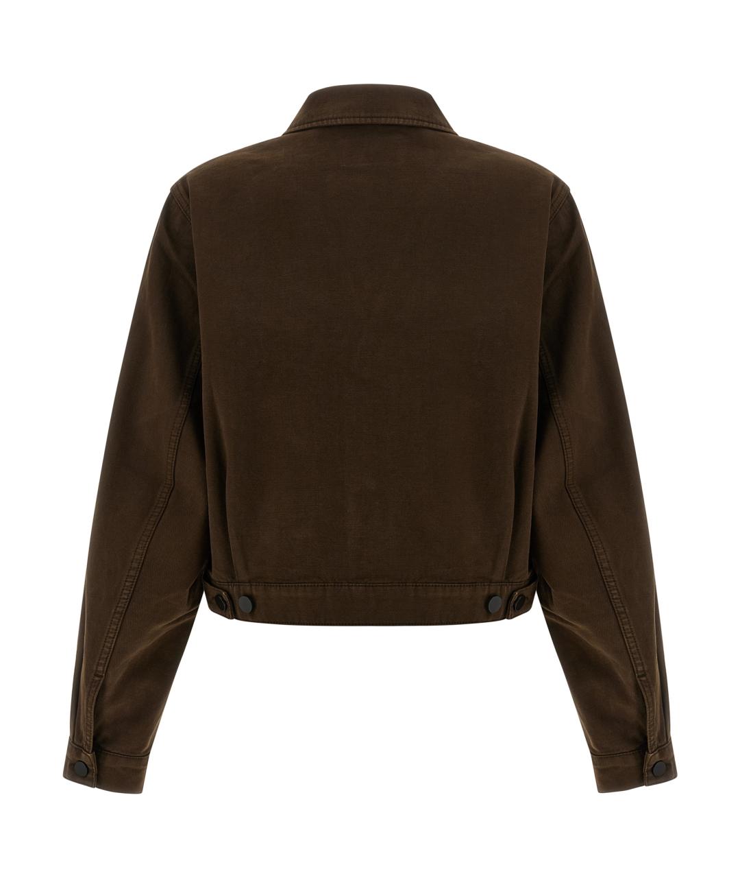 LEMAIRE Коричневая хлопковая куртка, фото 2