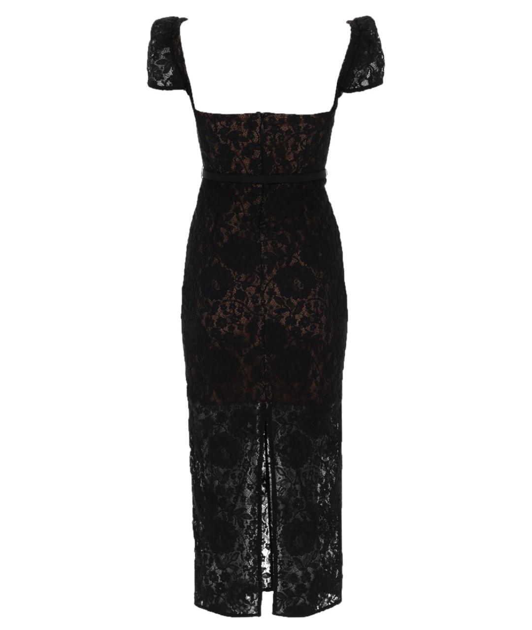 SELF-PORTRAIT Черное хлопковое вечернее платье, фото 2