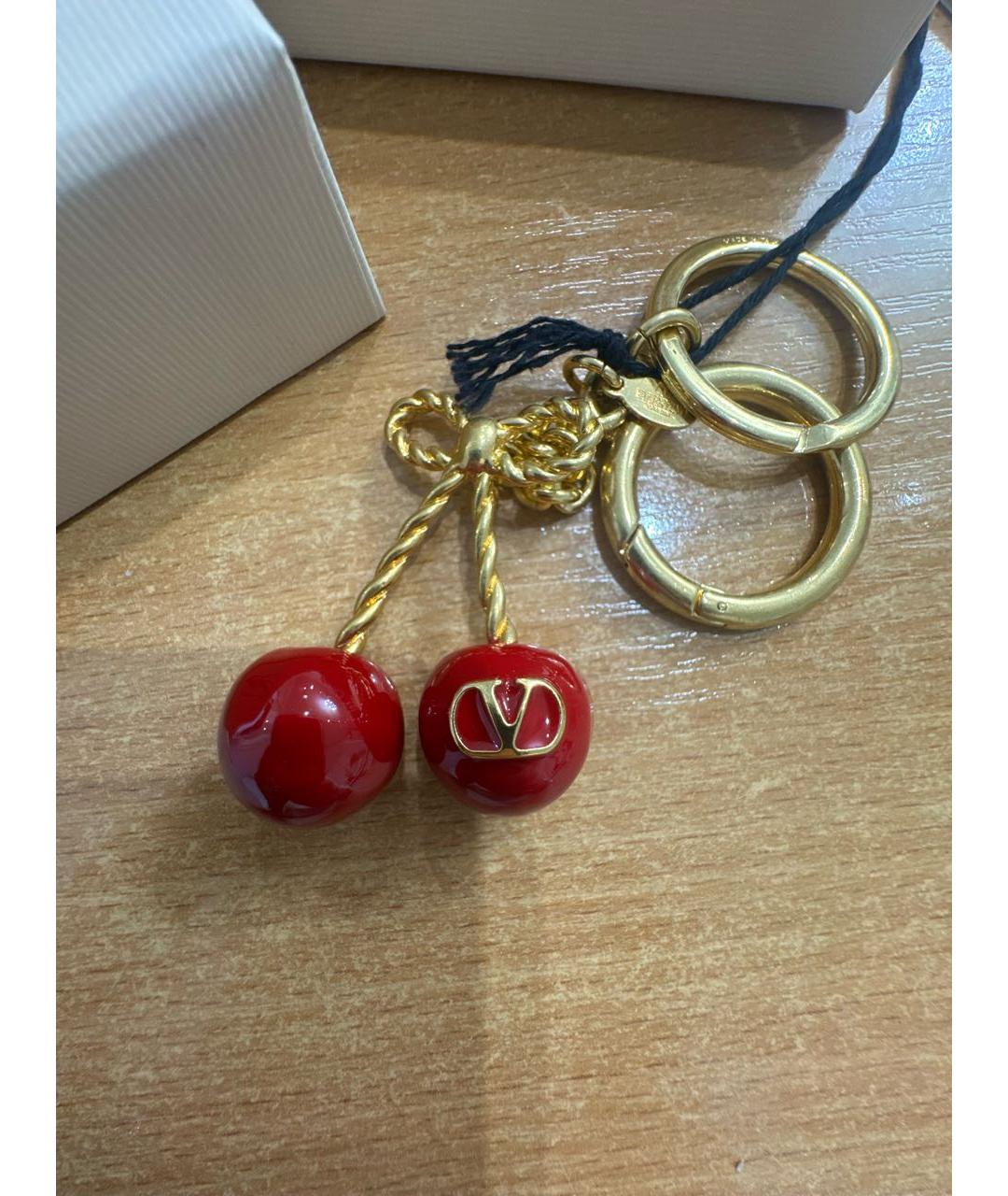 VALENTINO Красный брелок, фото 3