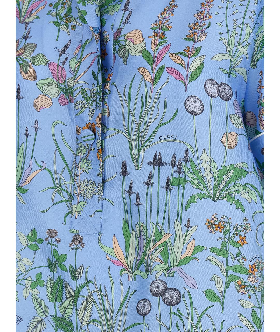 GUCCI Мульти шелковая блузы, фото 3