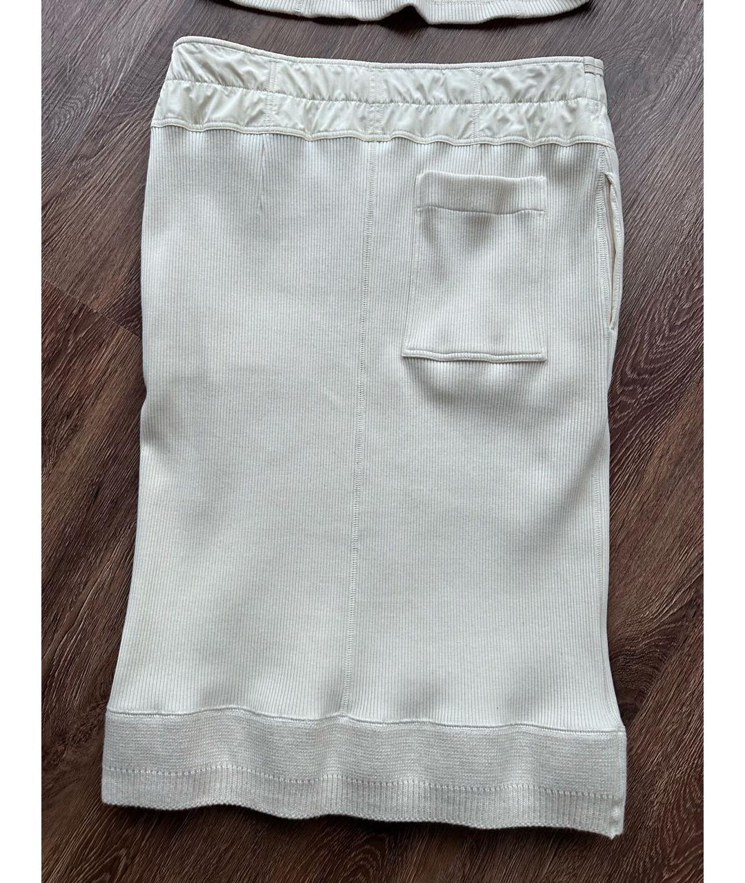 BOTTEGA VENETA Белый хлопковый костюм с юбками, фото 5