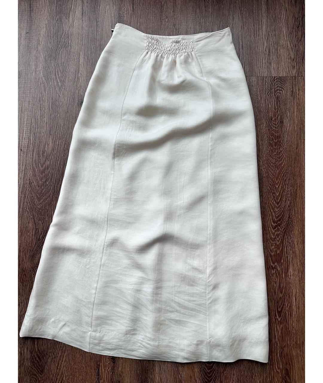 PRADA Бежевая юбка миди, фото 3