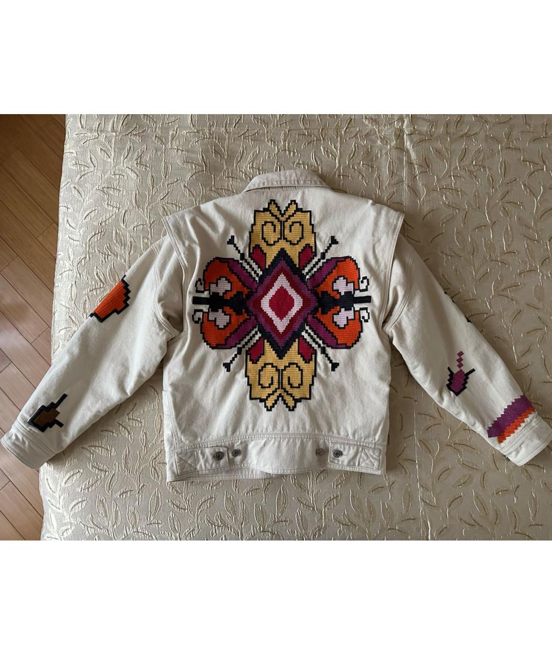 ISABEL MARANT Бежевая хлопковая куртка, фото 2