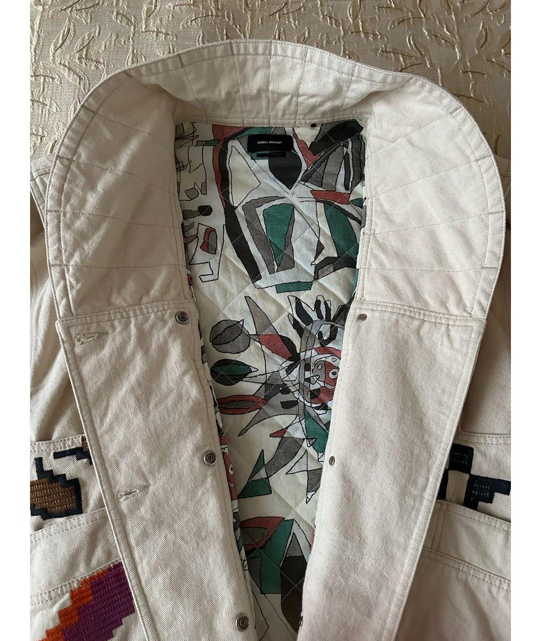 ISABEL MARANT Бежевая хлопковая куртка, фото 5
