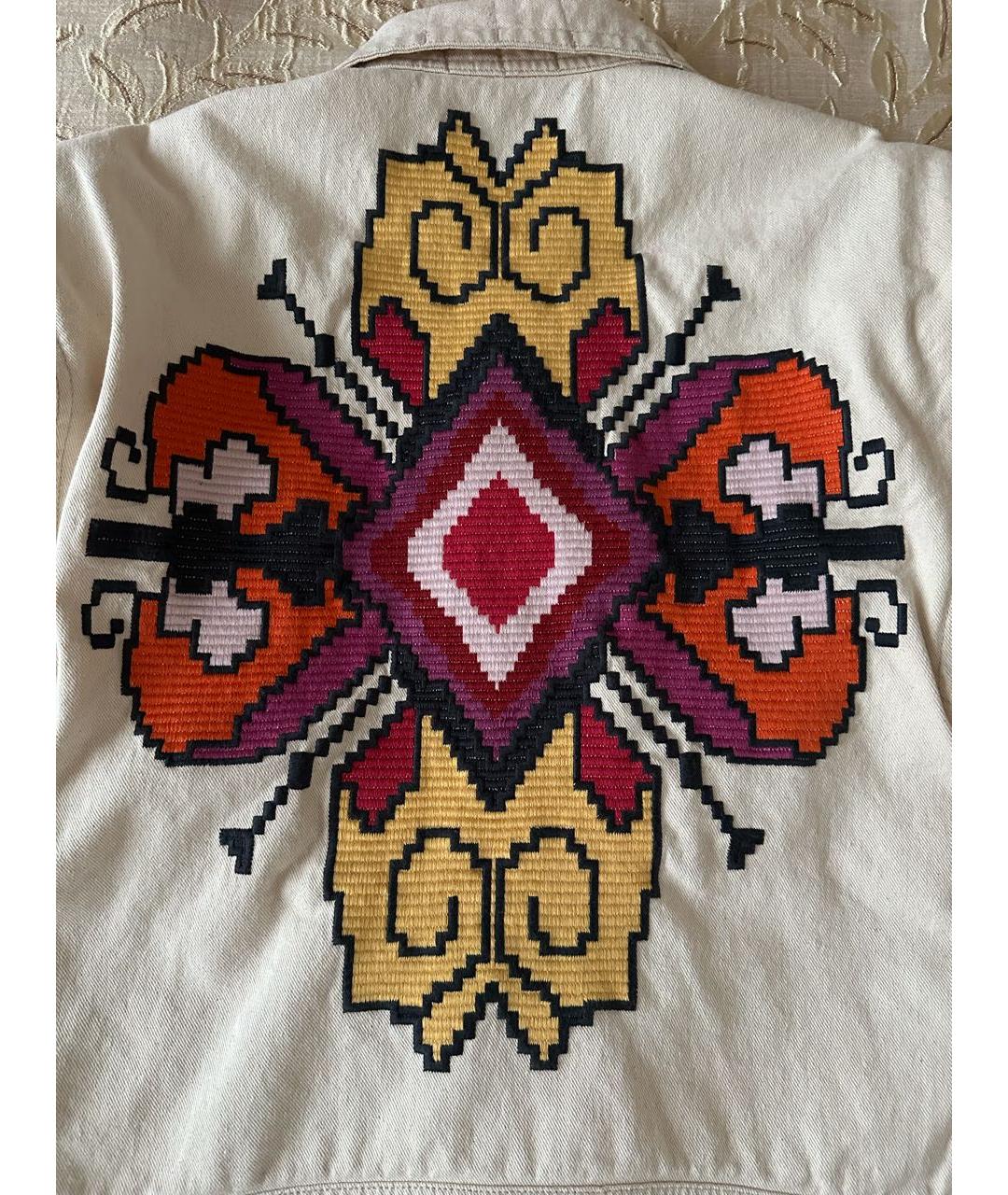 ISABEL MARANT Бежевая хлопковая куртка, фото 4