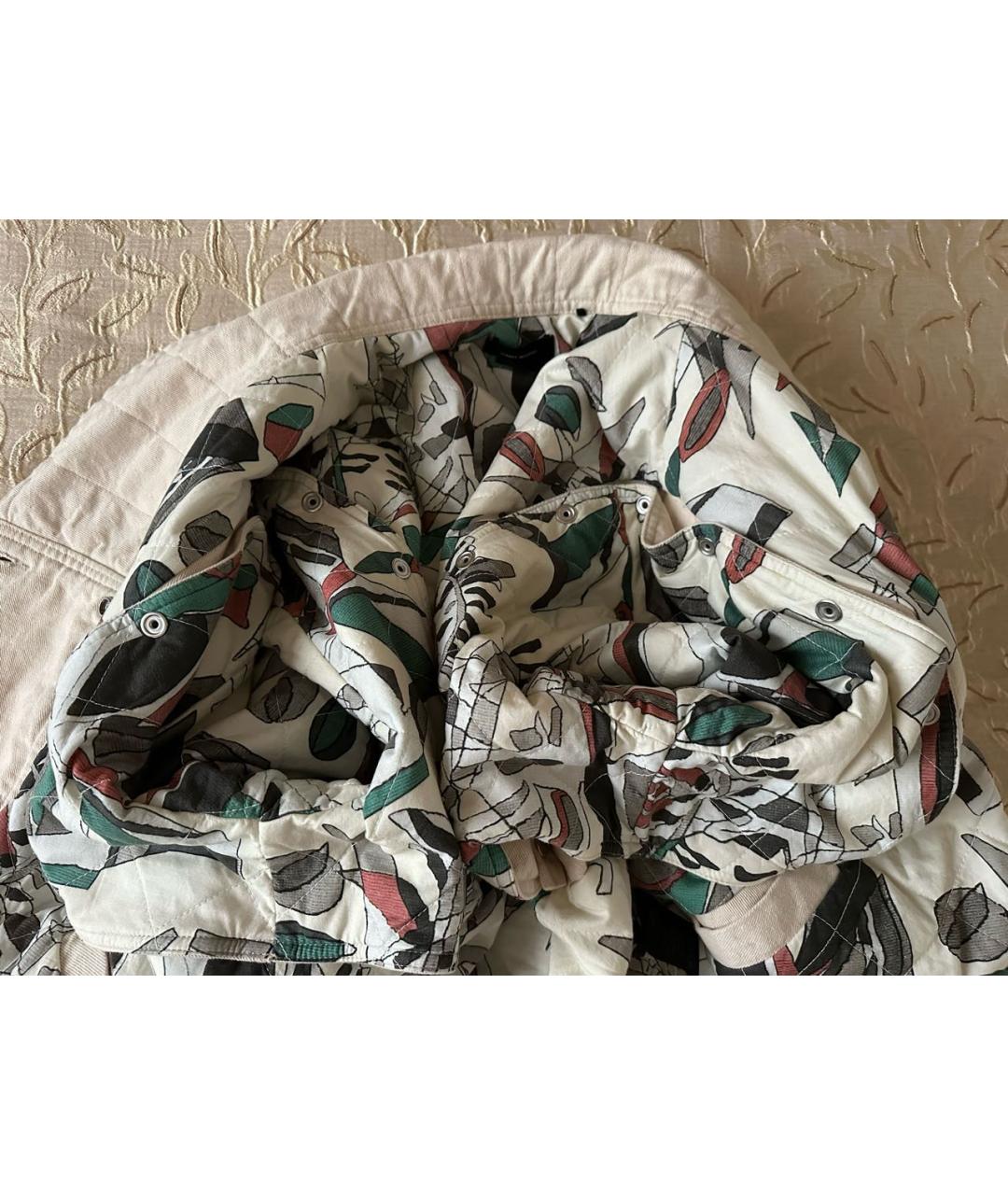 ISABEL MARANT Бежевая хлопковая куртка, фото 8