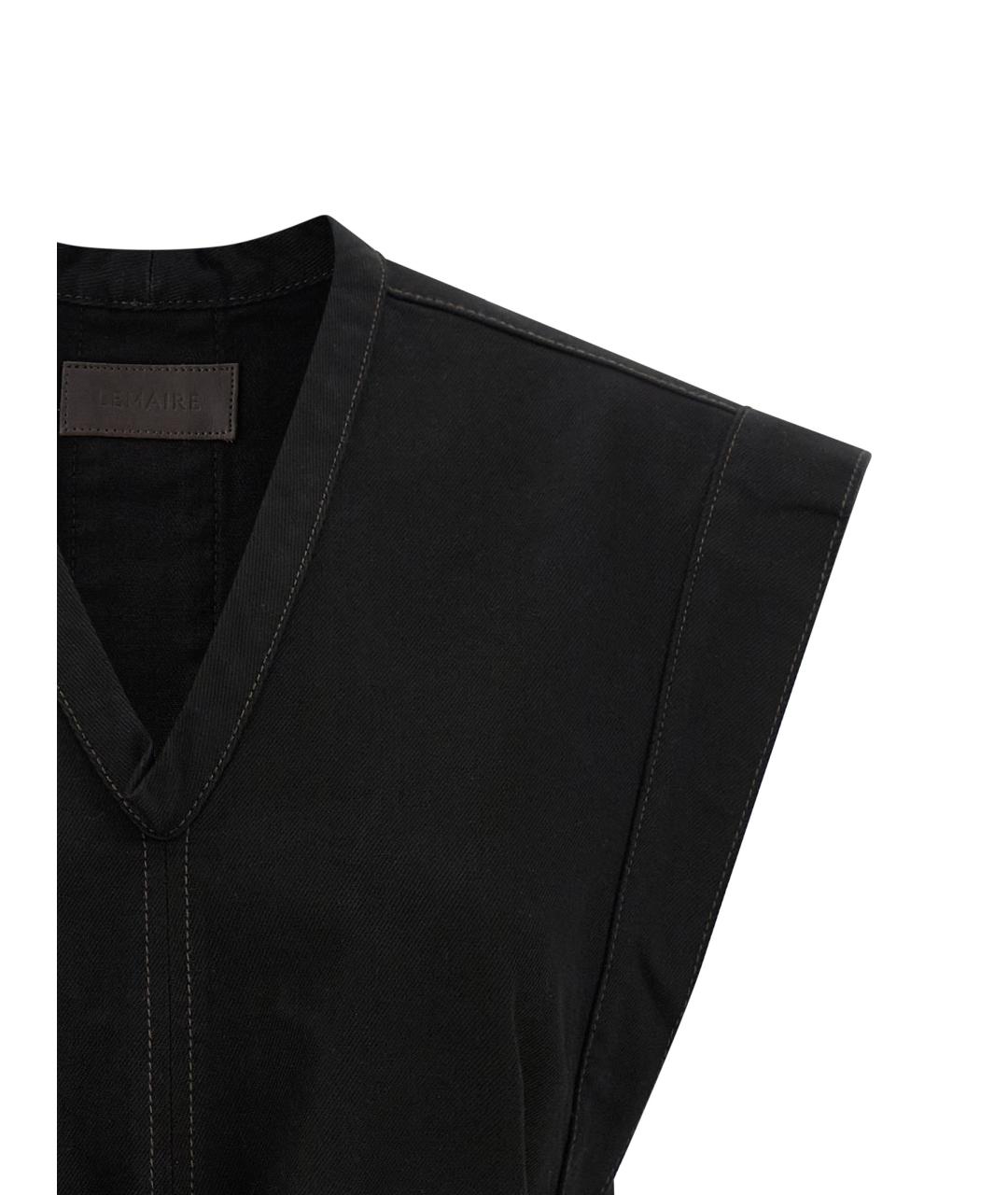 LEMAIRE Черная деним жилетка, фото 4