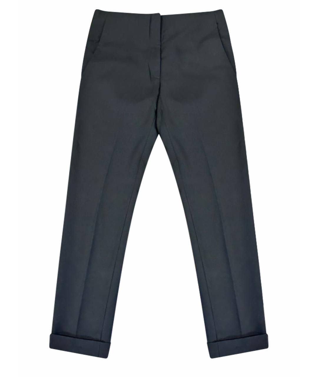 CHRISTIAN DIOR Черные шерстяные брюки узкие, фото 1