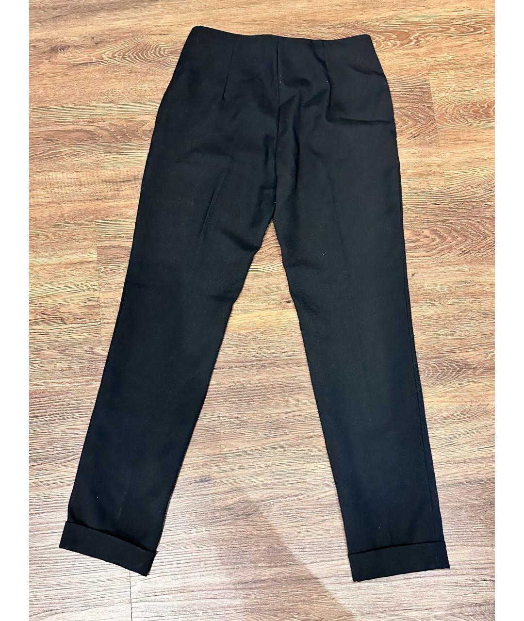 CHRISTIAN DIOR Черные шерстяные брюки узкие, фото 2