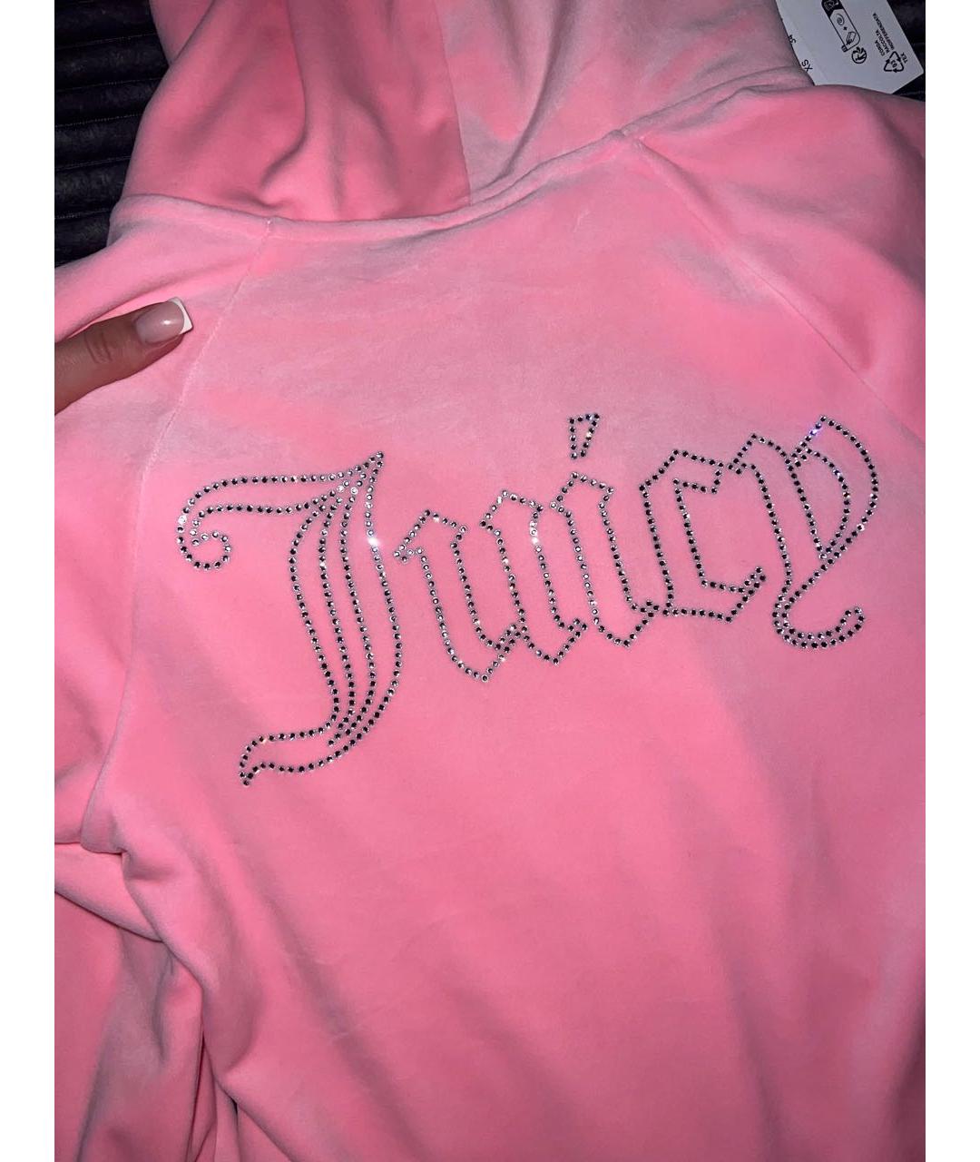 JUICY COUTURE Розовый велюровый спортивные костюмы, фото 4