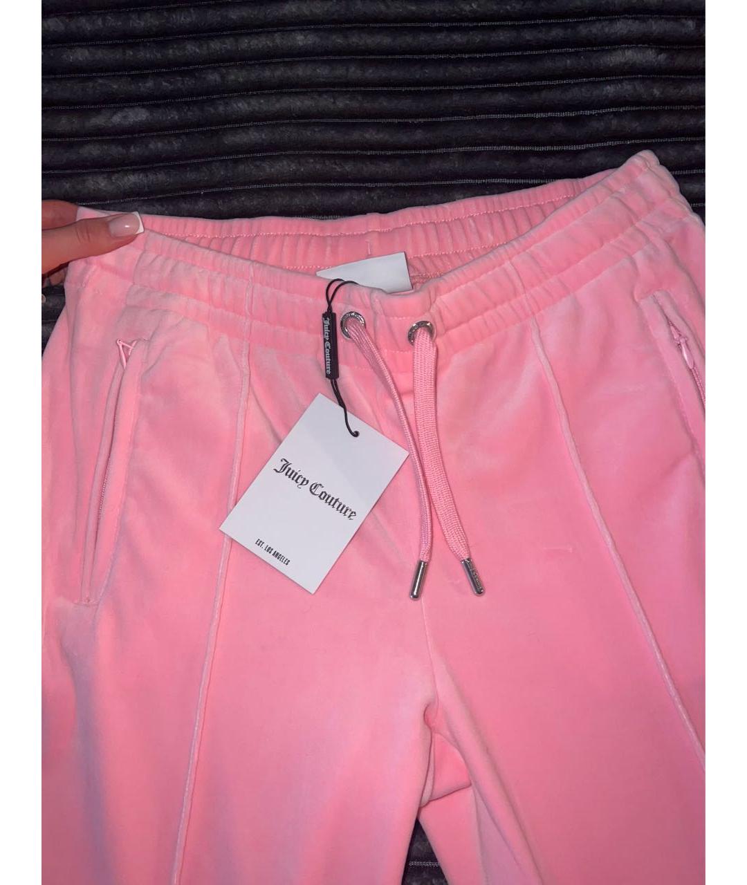 JUICY COUTURE Розовый велюровый спортивные костюмы, фото 6