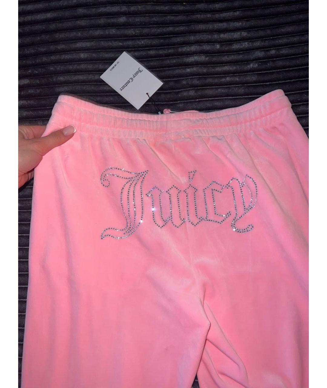 JUICY COUTURE Розовый велюровый спортивные костюмы, фото 8