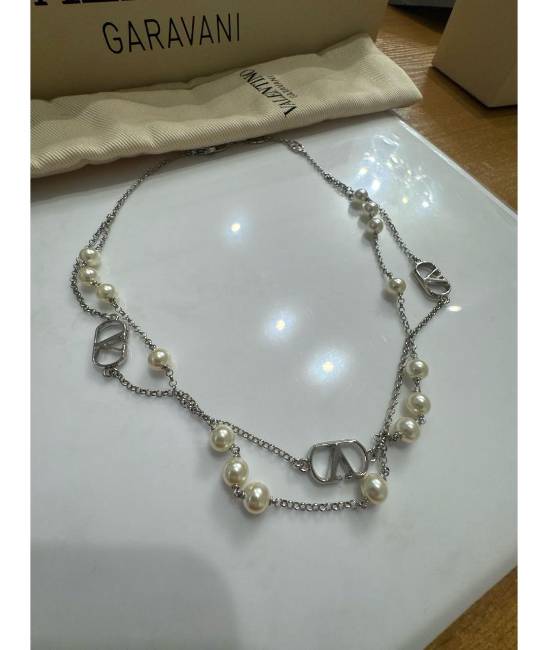 VALENTINO Серебряное металлическое колье, фото 3