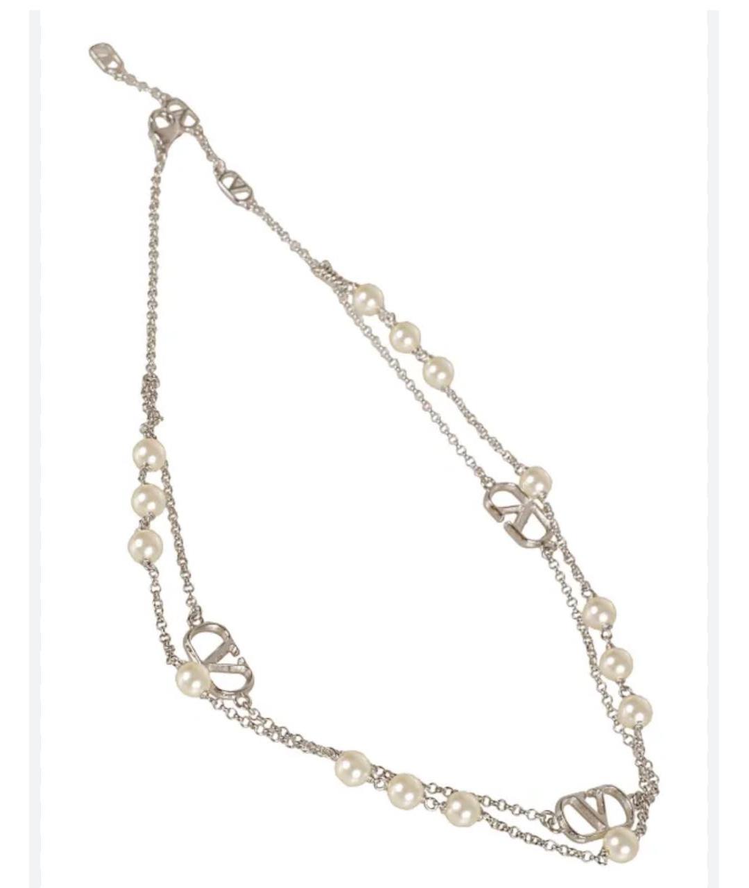 VALENTINO Серебряное металлическое колье, фото 4