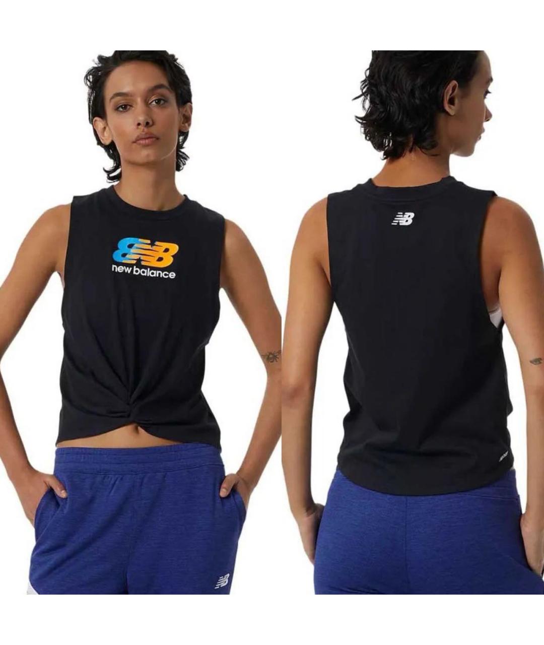 NEW BALANCE Черная хлопковая майка, фото 8