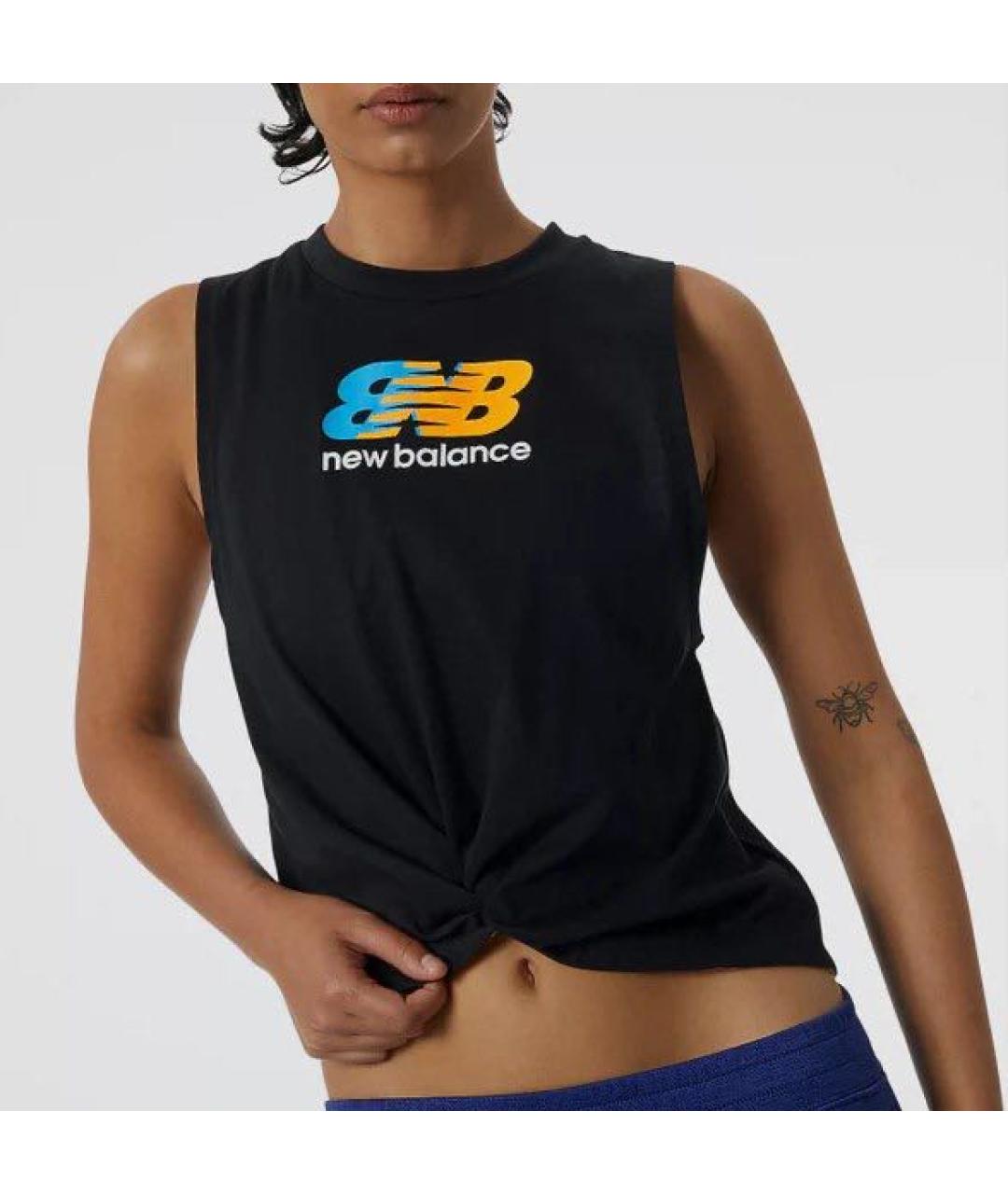 NEW BALANCE Черная хлопковая майка, фото 7