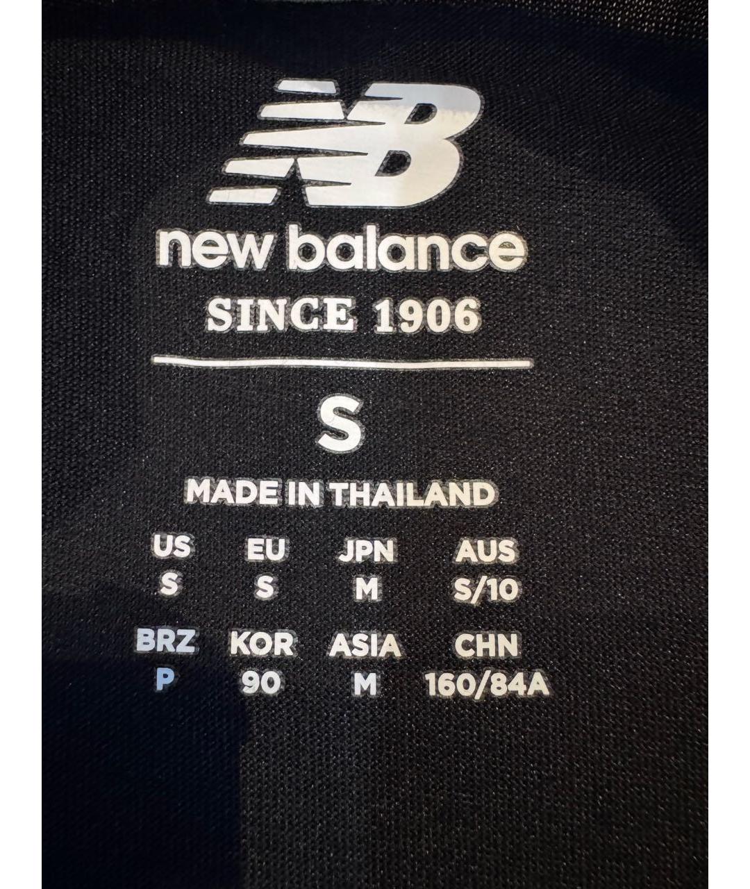 NEW BALANCE Черная хлопковая майка, фото 4