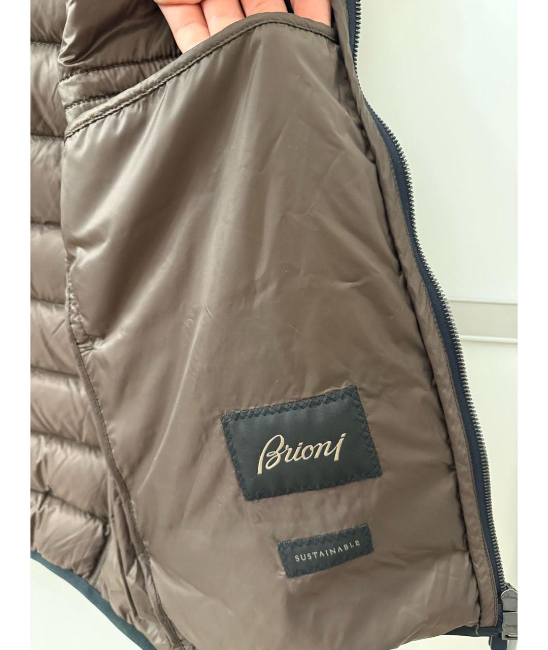 BRIONI Темно-синий жилет, фото 7