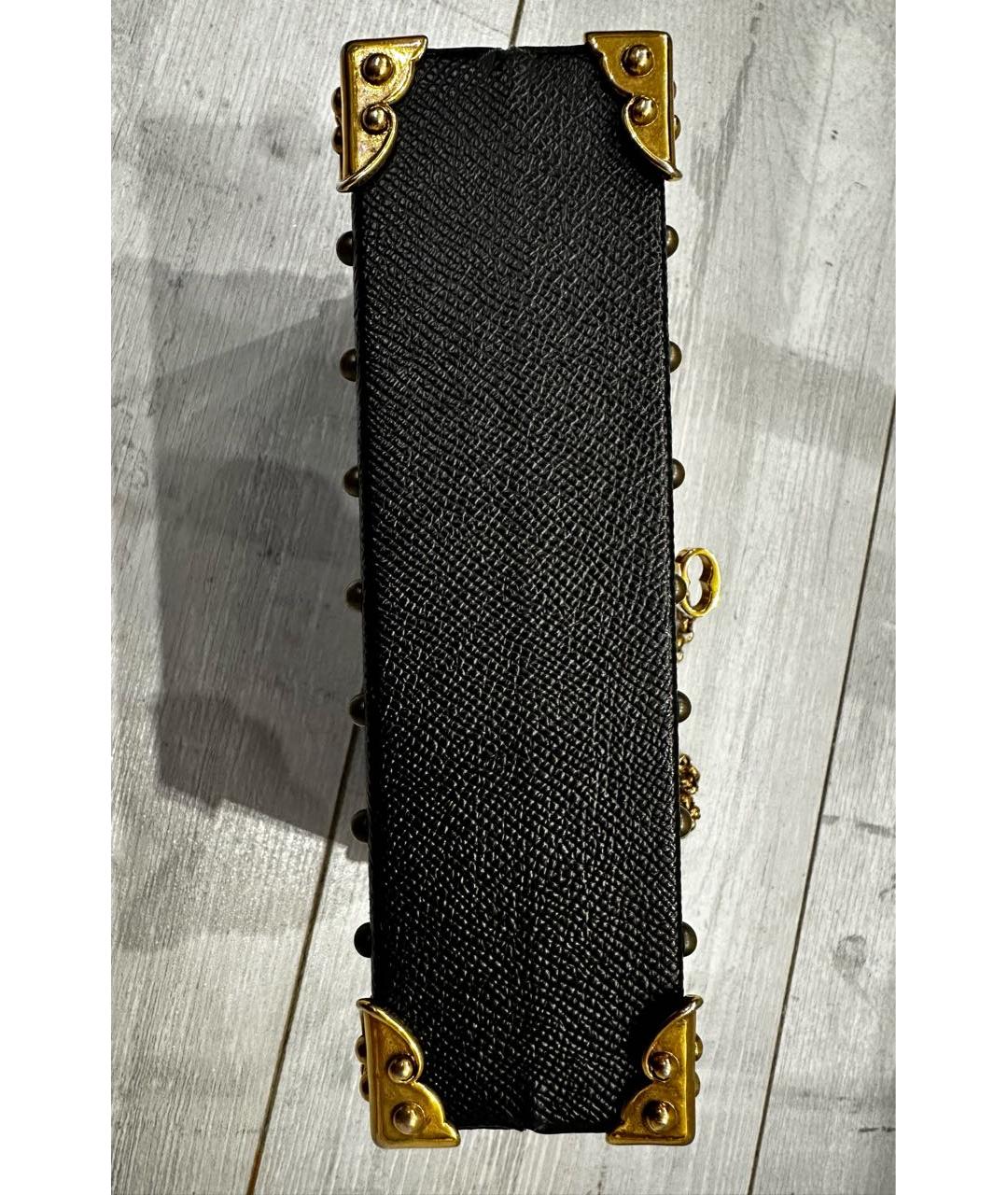 DOLCE&GABBANA Коричневая кожаная сумка с короткими ручками, фото 5