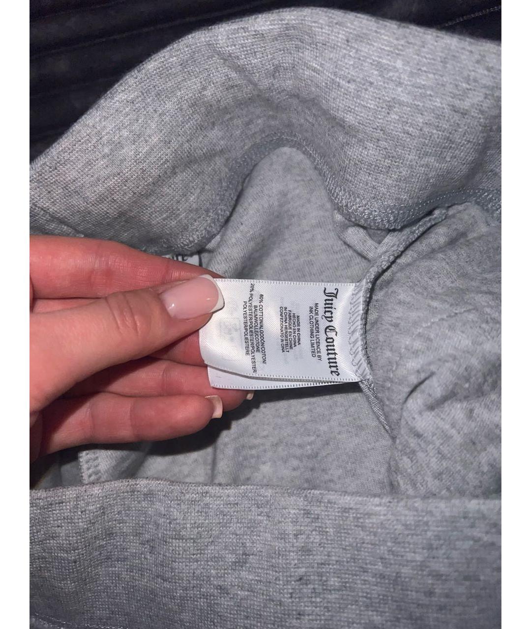 JUICY COUTURE Серый хлопковый спортивные костюмы, фото 7