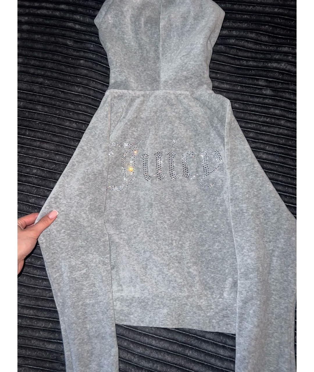 JUICY COUTURE Серый хлопковый спортивные костюмы, фото 3