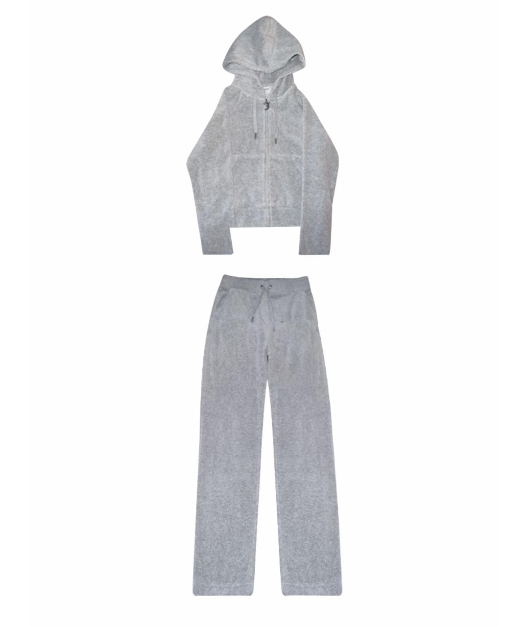JUICY COUTURE Серый хлопковый спортивные костюмы, фото 1