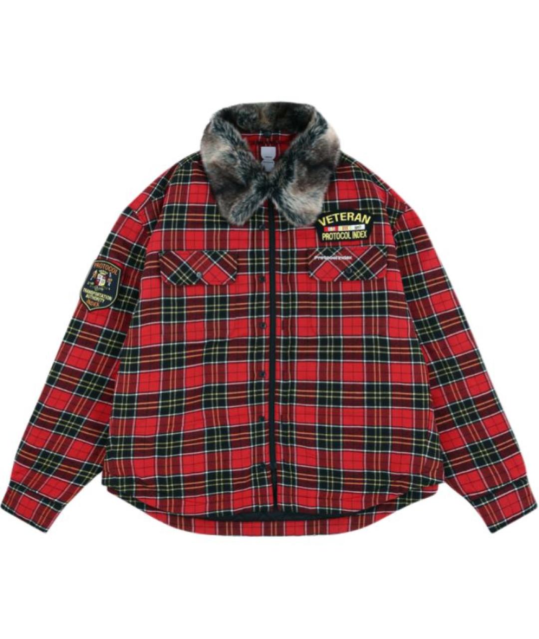 PROTOCOL INDEX Красная хлопковая классическая рубашка, фото 1