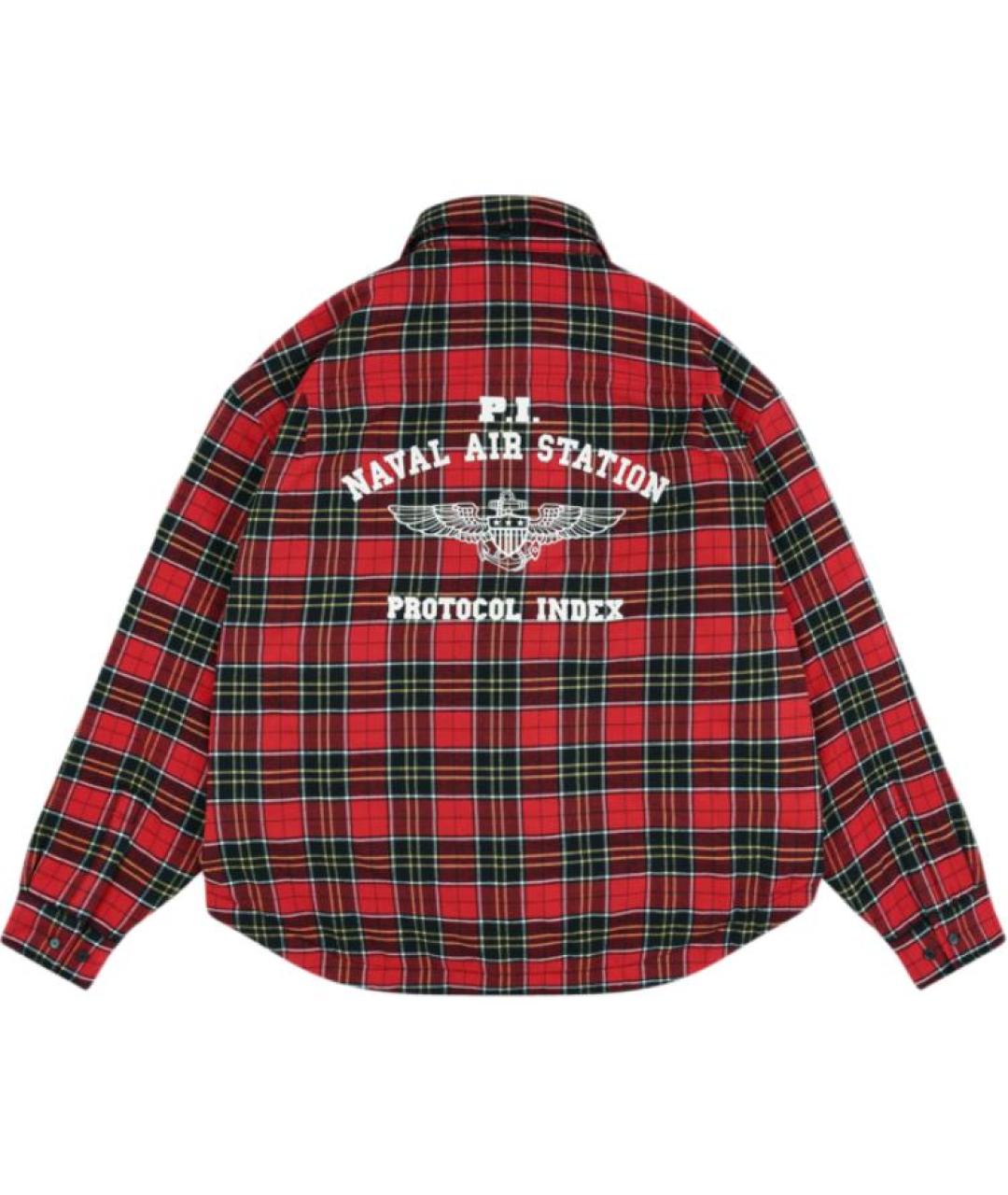 PROTOCOL INDEX Красная хлопковая классическая рубашка, фото 4