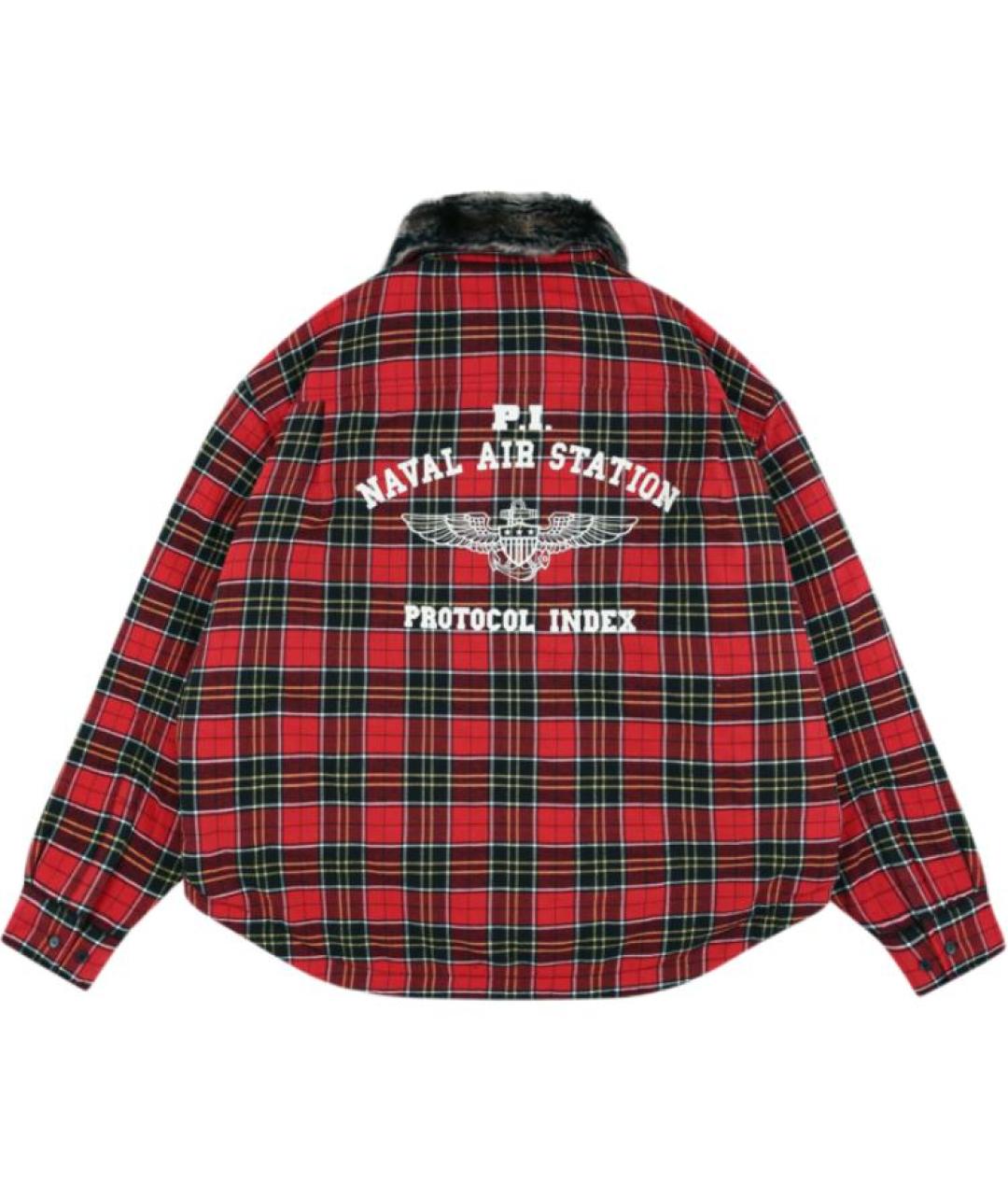 PROTOCOL INDEX Красная хлопковая классическая рубашка, фото 2