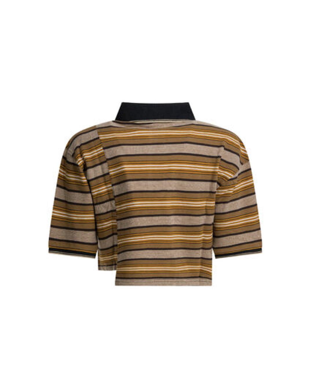 ISABEL MARANT ETOILE Бежевая хлопковая футболка, фото 3