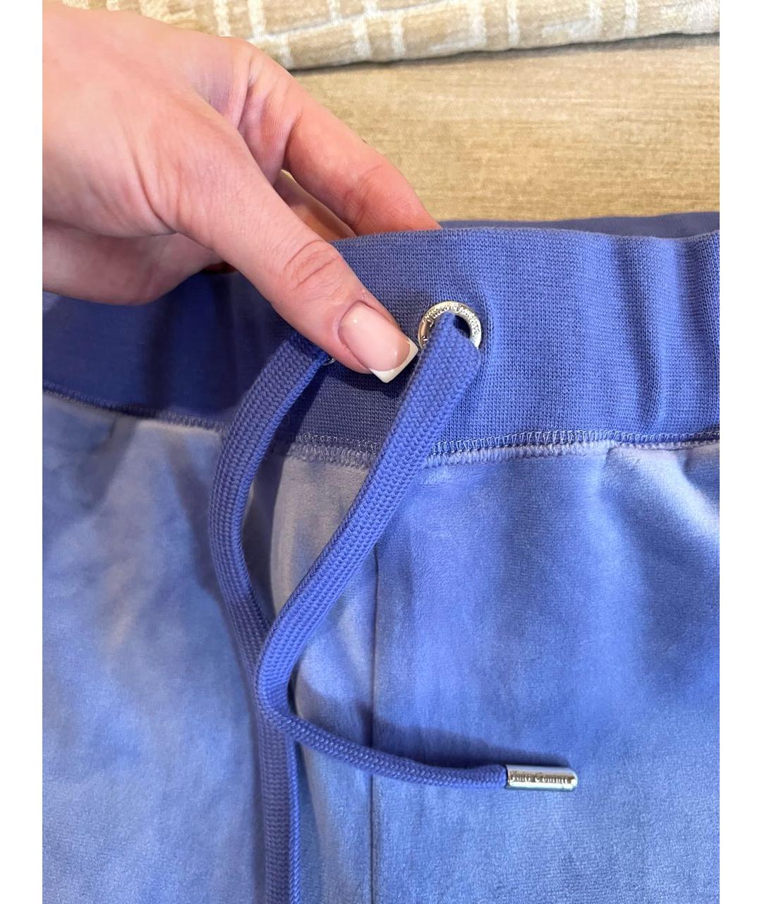 JUICY COUTURE Голубой велюровый спортивные костюмы, фото 5