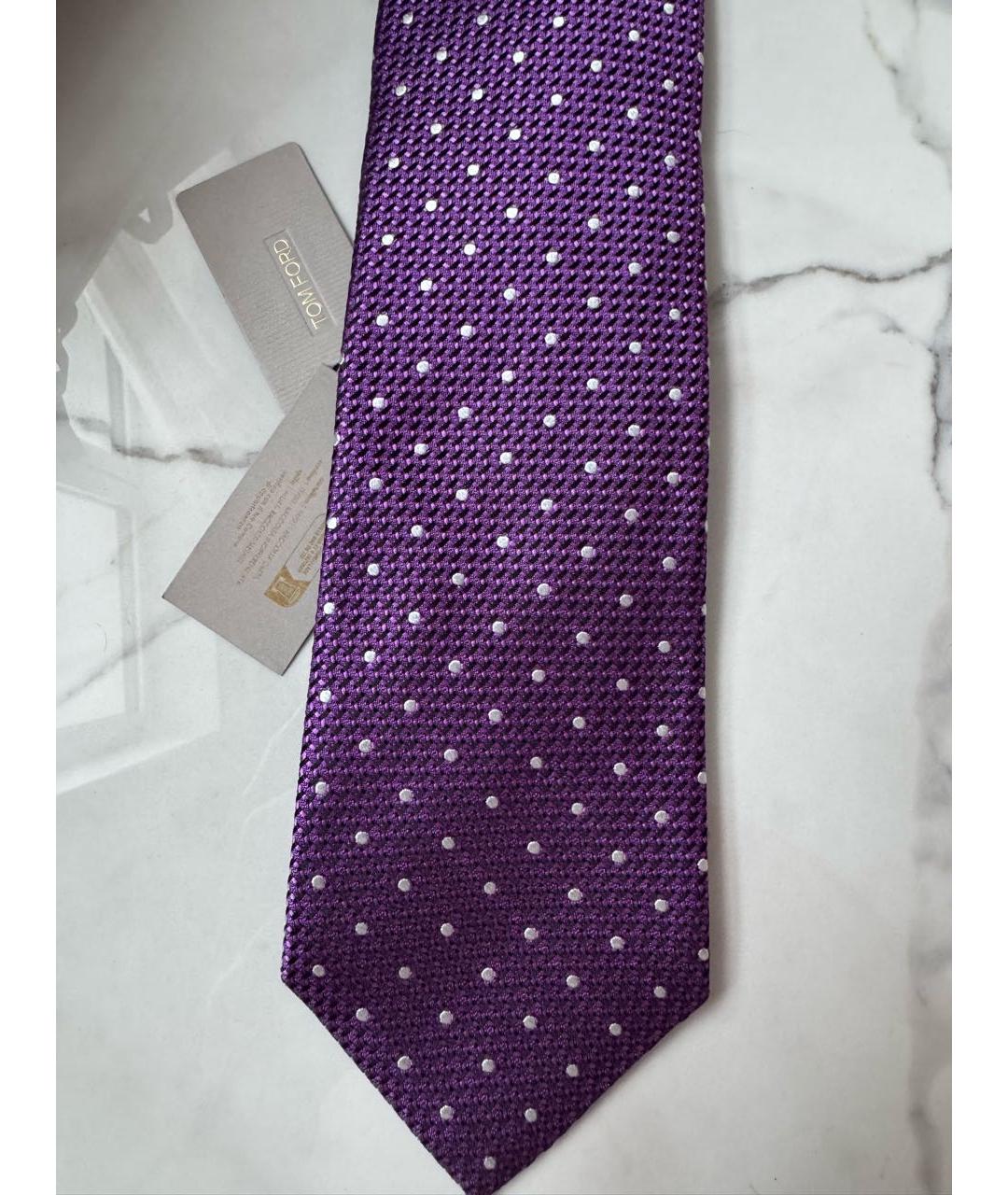 TOM FORD Фиолетовый шелковый галстук, фото 4