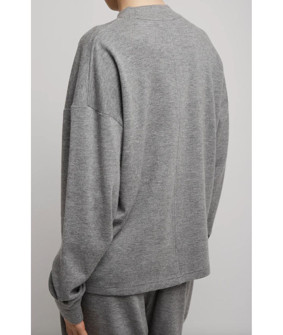 THE ROW Серый кашемировый костюм с брюками, фото 4