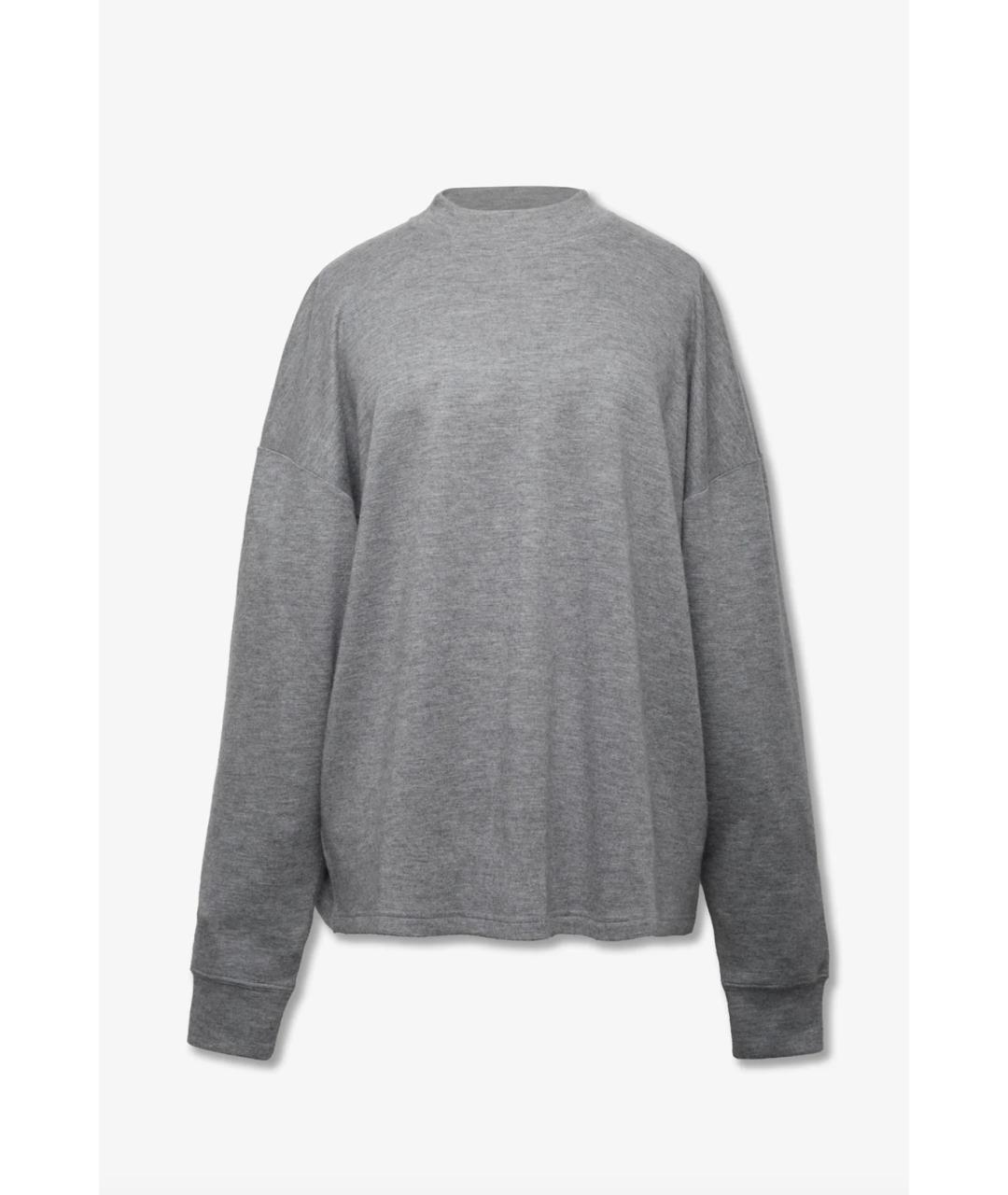 THE ROW Серый кашемировый костюм с брюками, фото 3