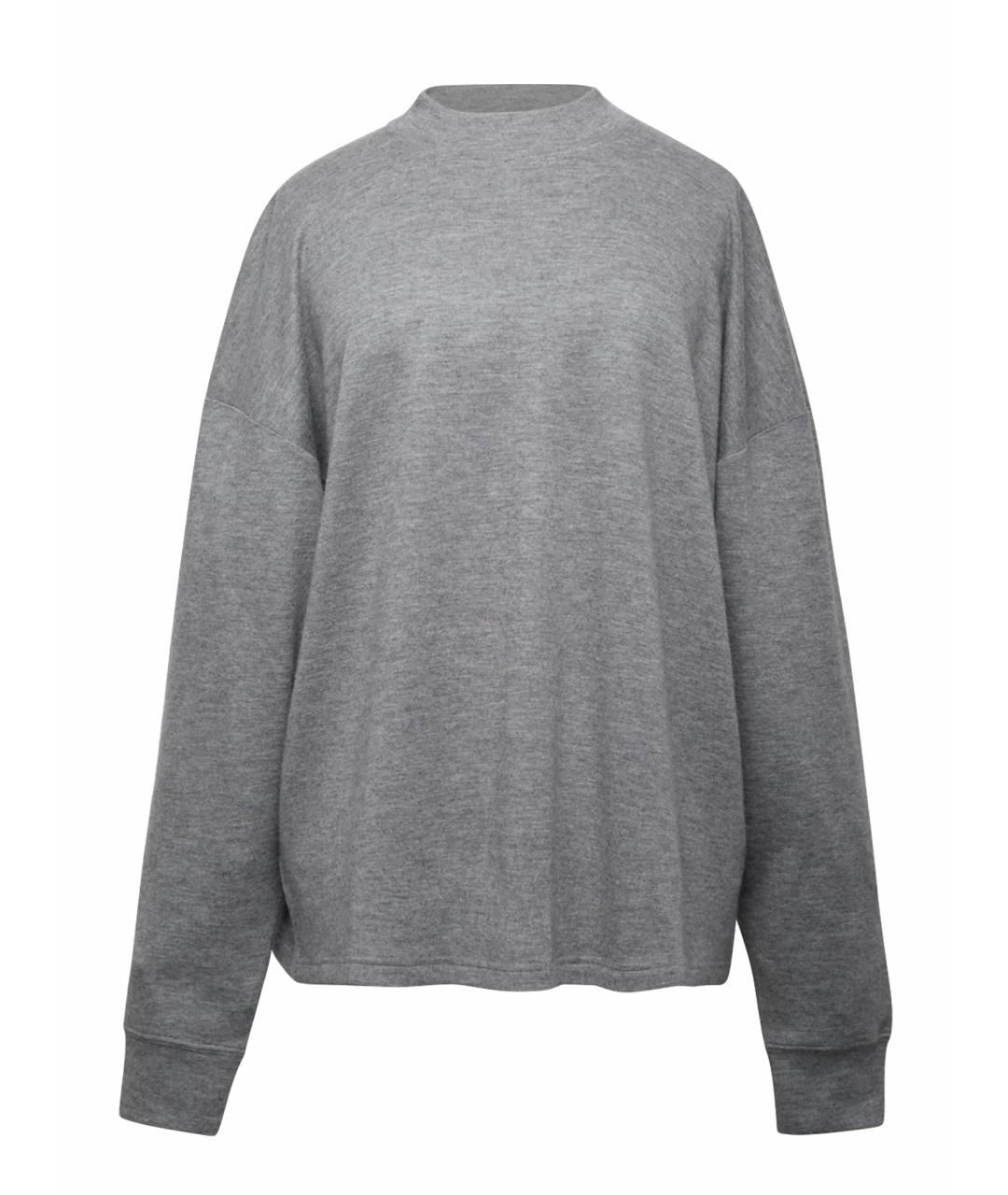 THE ROW Серый кашемировый костюм с брюками, фото 7