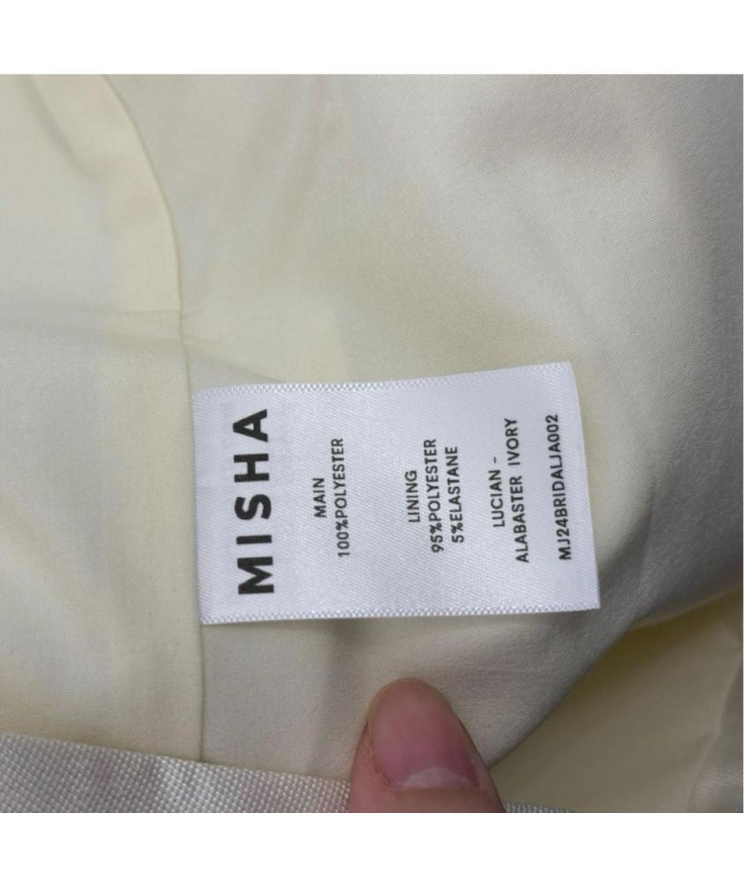MISHA COLLECTION Бежевый полиэстеровый жакет/пиджак, фото 5