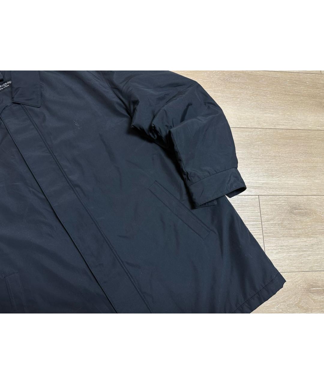 YVES SAINT LAURENT BEAUTY Черное полиэстеровое пальто, фото 3