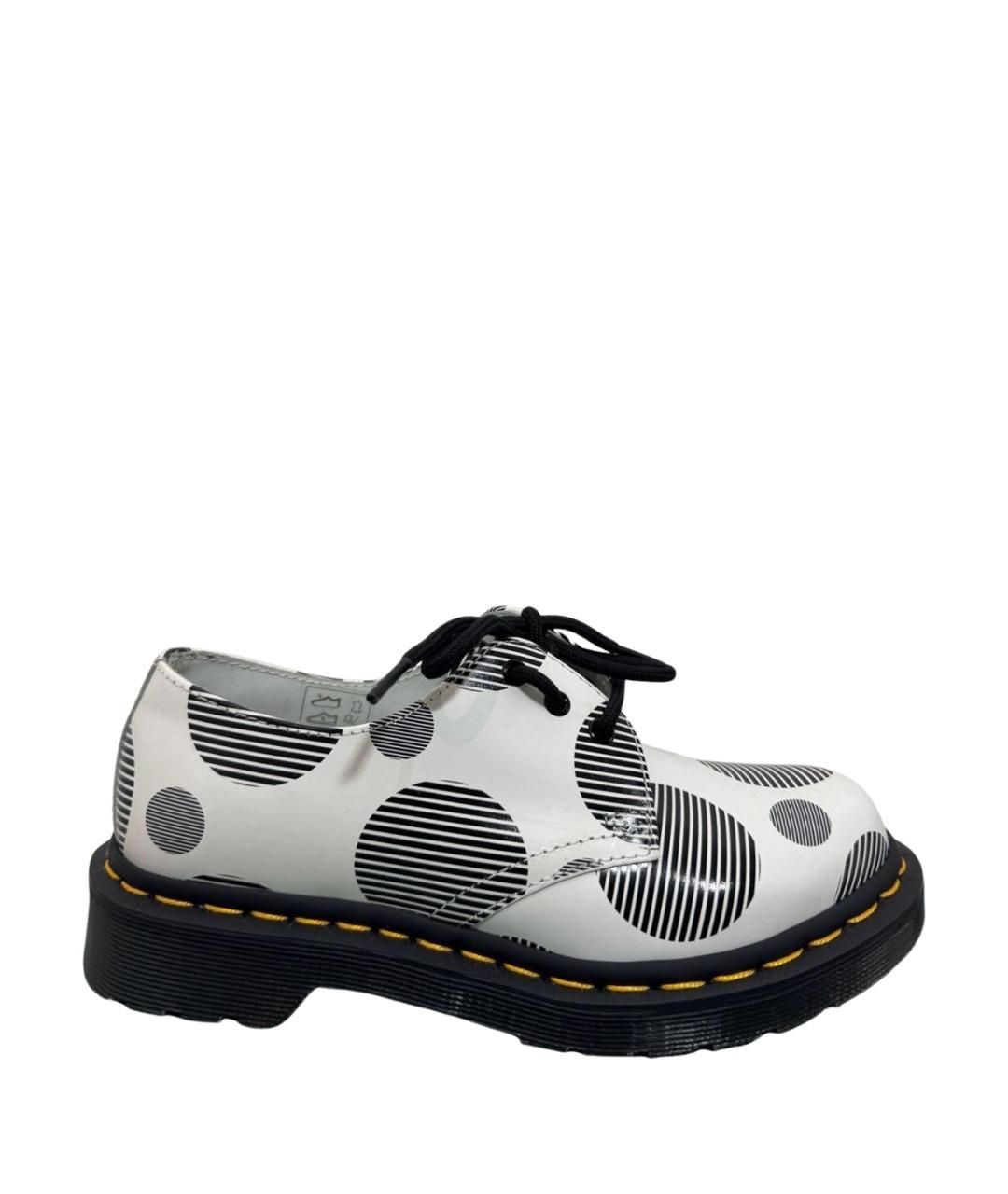 DR. MARTENS Белые кожаные брогги и оксфорды, фото 1