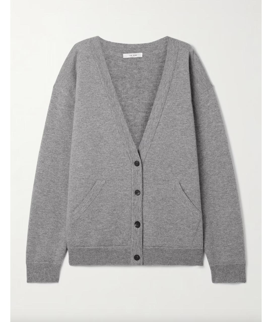 THE ROW Серый кашемировый костюм с брюками, фото 6