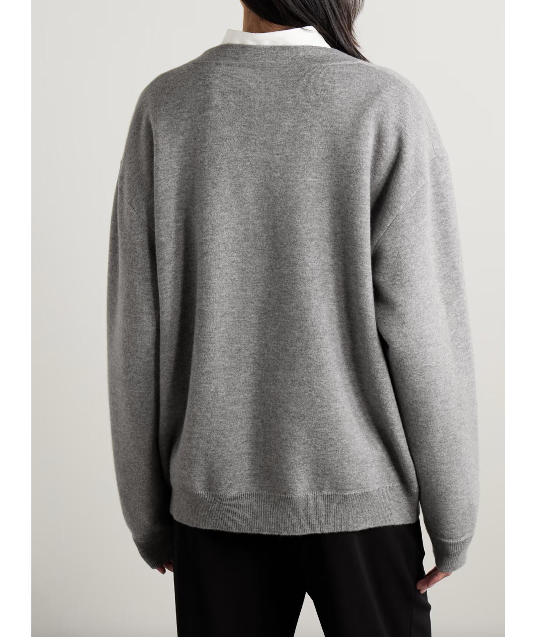 THE ROW Серый кашемировый костюм с брюками, фото 3